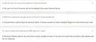A snippet of the FAQ